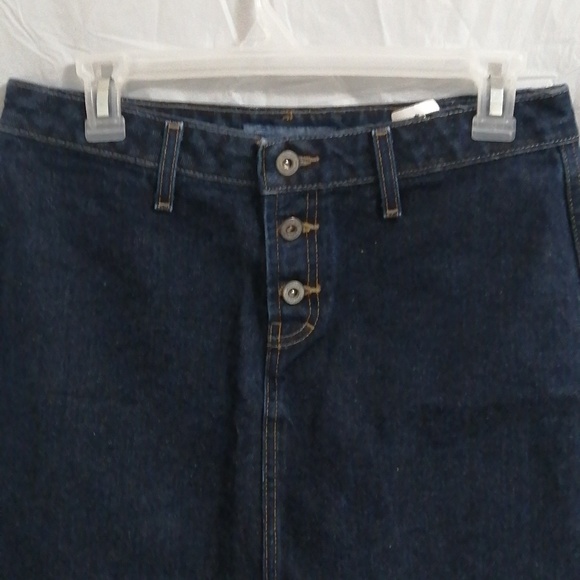 BLUENOTES DEEP BLUE JEANS SKIRT - Picture 2 of 4